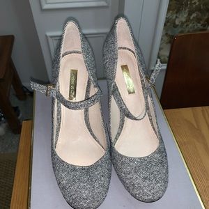 NEW! 6.5 LOUIS ET CIE BLK/WHT TWEED MARY JANES